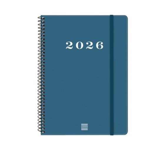 finocam agenda 2026 basic my e10 155x212mm semana vista horizontal azul finocam 743501026