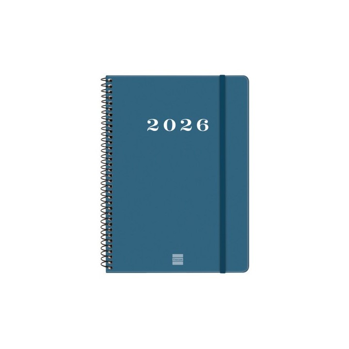 finocam agenda 2026 basic my e10 155x212mm semana vista horizontal azul finocam 743501026