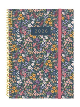 finocam agenda 2026 trendy design e10 155x212mm semana vista horizontal flora finocam 742233026