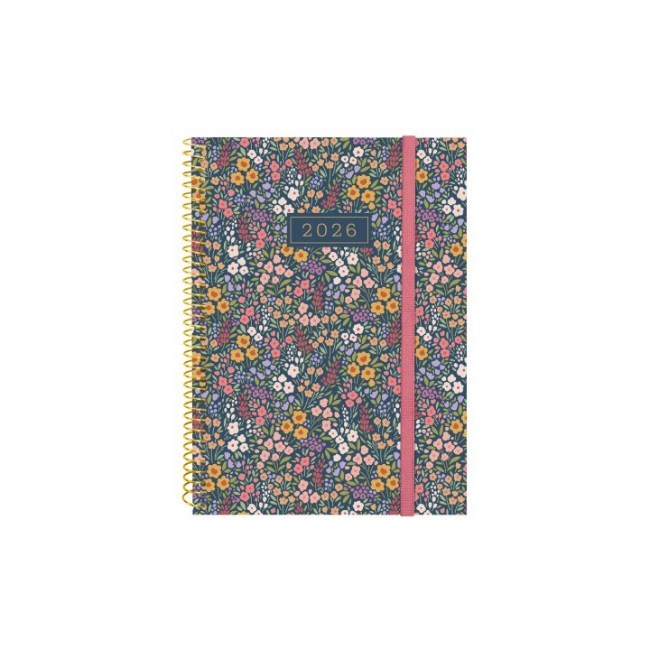 finocam agenda 2026 trendy design e10 155x212mm semana vista horizontal flora finocam 742233026