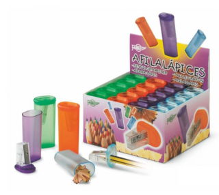 faibo sacapuntas plastico con deposito faibo 2101  pack  20 unidades