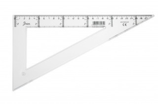 faibo cartabon transparente en plastico inyectado graduado y biselado 30 cm. faibo 41330