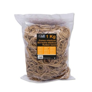 office club bolsa 1 kg. gomas elasticas no 90 de 9 cm. largo office club 320429