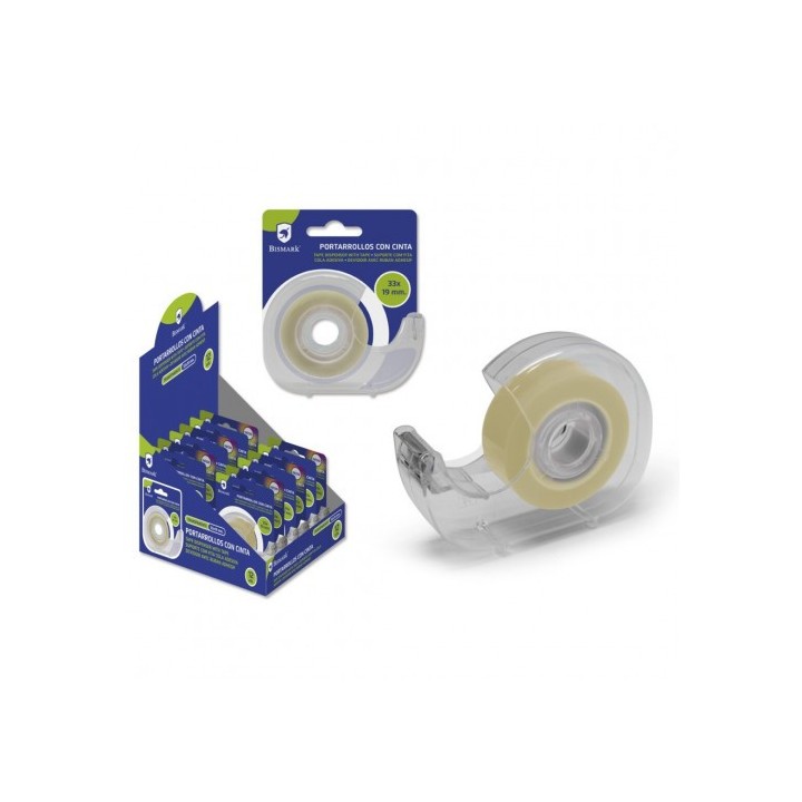 bismark bismark 327495 cinta adhesiva 33 m transparente 1 pieza s