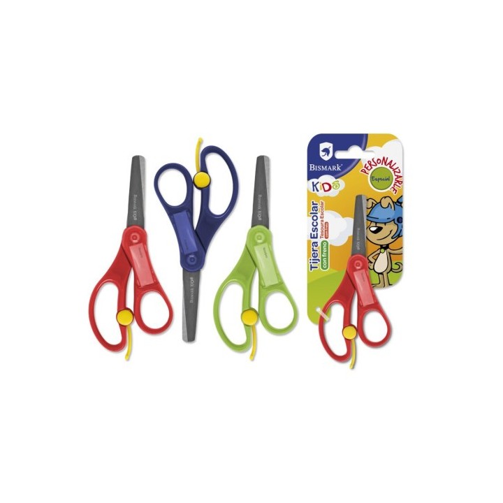bismark tijera escolar bismark kids c/nombre y freno 5Â´Â´ bismark 329530