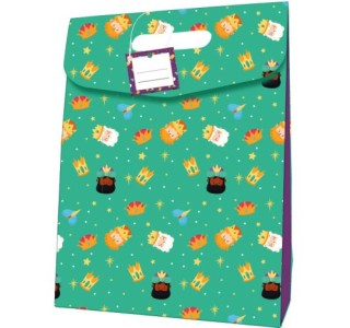 bismark bolsa carton cierre adhesivo reyes magos  338x41 cm  colores surtidos bismark 332880