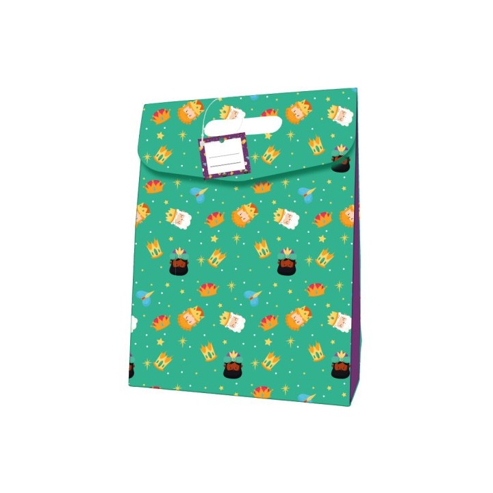 bismark bolsa carton cierre adhesivo reyes magos  338x41 cm  colores surtidos bismark 332880
