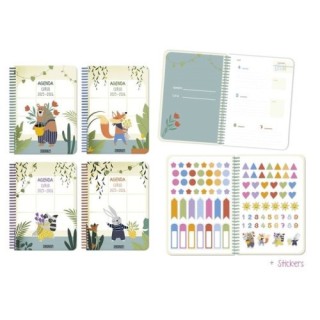 ingraf agenda escolar 2025 2026 animals 4 semana vista tapa carton ingraf 333351