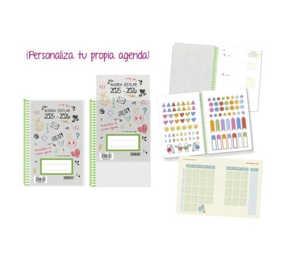 ingraf agenda escolar 2025 2026 personalizable 4o semana vista tapa polipropileno ingraf 333353