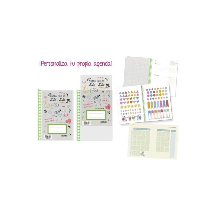 ingraf agenda escolar 2025 2026 personalizable 4o semana vista tapa polipropileno ingraf 333353