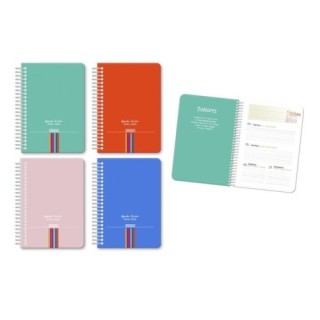 ingraf agenda escolar 2025 2026 mediterraneo 4 semana vista tapa carton ingraf 333363