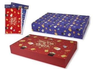 bismark caja plegable reyes magos  43x26x6,5 cm  colores surtidos bismark 333604