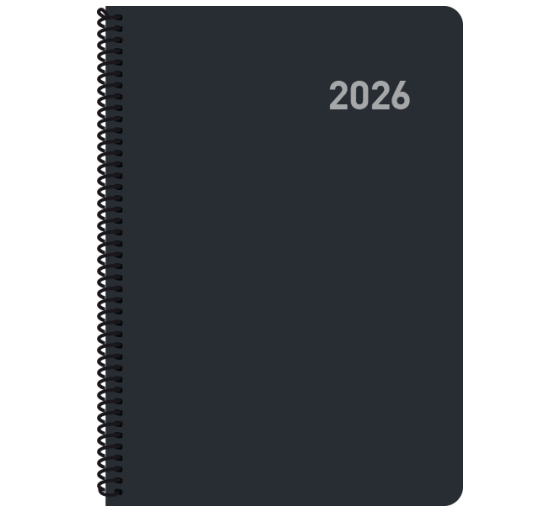 ingraf agenda 2026 roma d/p 15x21 negra con espiral castellano ingraf 356409