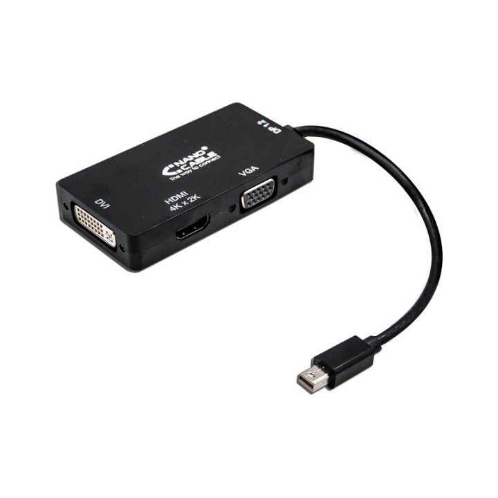 nanocable conversor mini displayp/vga/dvi/hdmi 3e