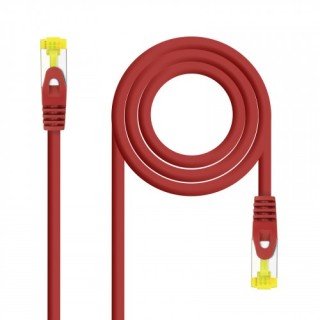 nanocable nanocable cable de red latiguillo rj45 lszh cat.6a sftp awg26, rojo, 1.0 m