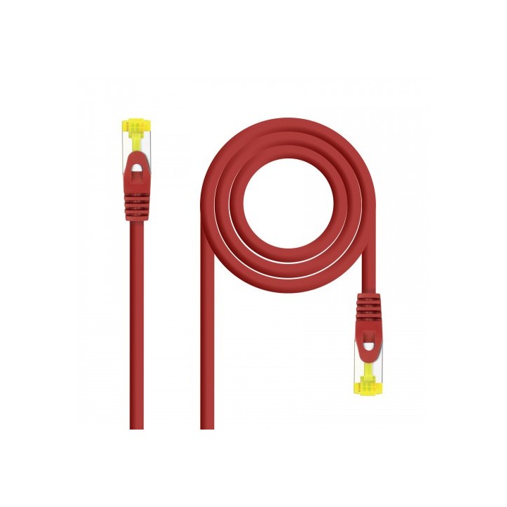 nanocable nanocable cable de red latiguillo rj45 lszh cat.6a sftp awg26, rojo, 2.0 m
