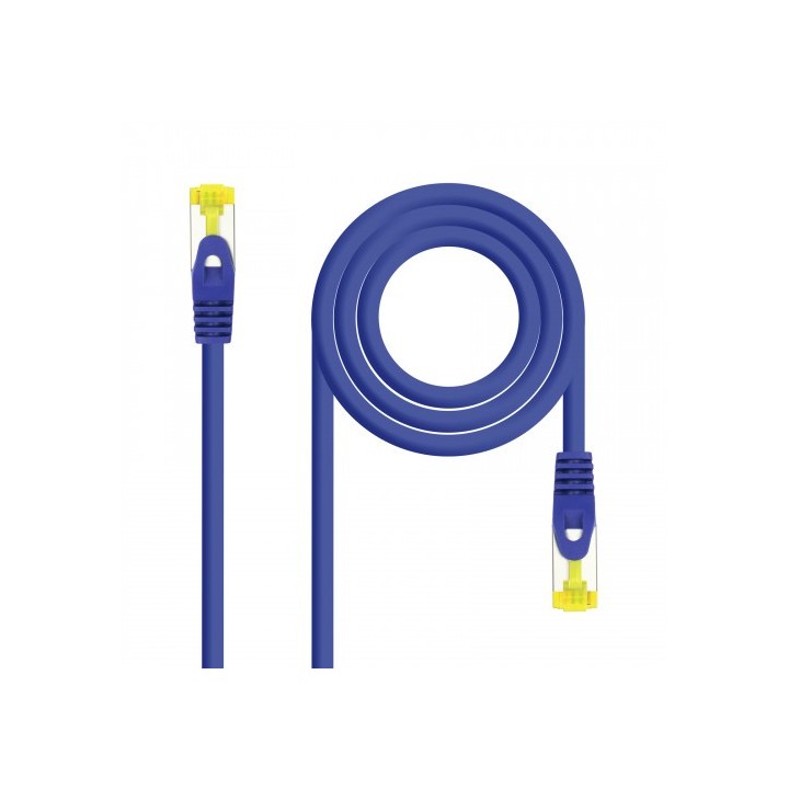 nanocable nanocable cable de red latiguillo rj45 lszh cat.6a sftp awg26, azul, 3.0 m