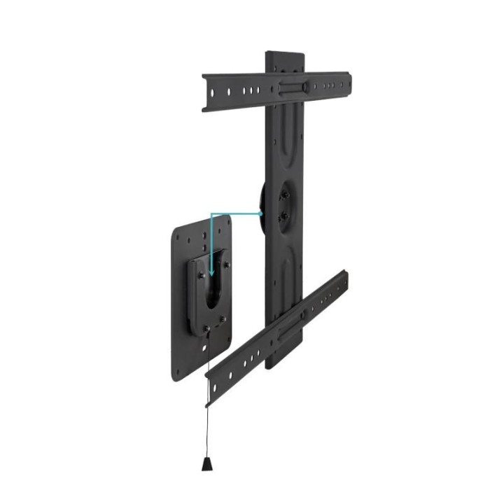 tooq lp3780f r soporte pared rotacion 360o negro