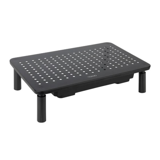 tooq tqmr087 soporte elevador monitores con cajon