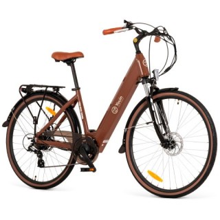 youin youin youride viena   paseo   rueda 28â   bateria integrada y extraible   ocre