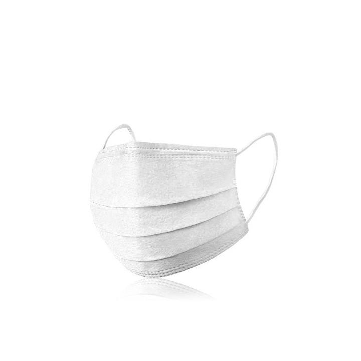 varios caja 10 mascarillas infantil triple capa color blanco talla unica ed0026c01