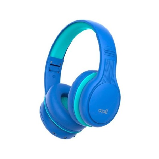 auriculares cascos stereo infantiles coolkids blue bluetooth volumen limitado 85 94db tipo c