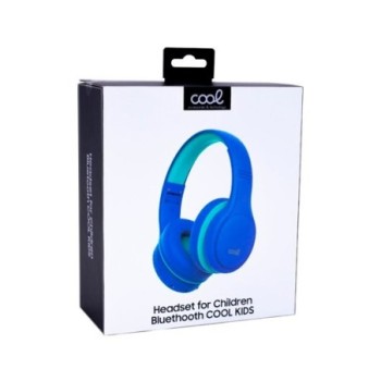 auriculares cascos stereo infantiles coolkids blue bluetooth volumen limitado 85 94db tipo c