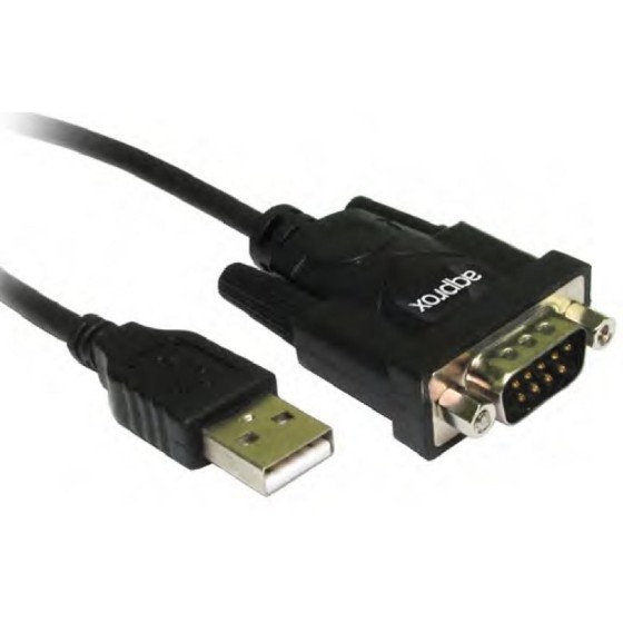 approx appc27 adaptador usb a serie db9m  0,75 m.