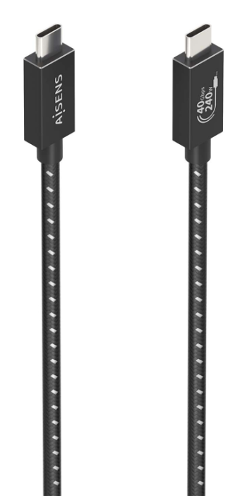 cable usb4 aisens gen3x2 40g 8k60hz 5a 48v 240w e mark c/m c/m 0.5m