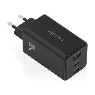 cargador gan aisens 100w 2xusb c pd3.0 qc4.0 qc5.0 1xusb a qc3.0