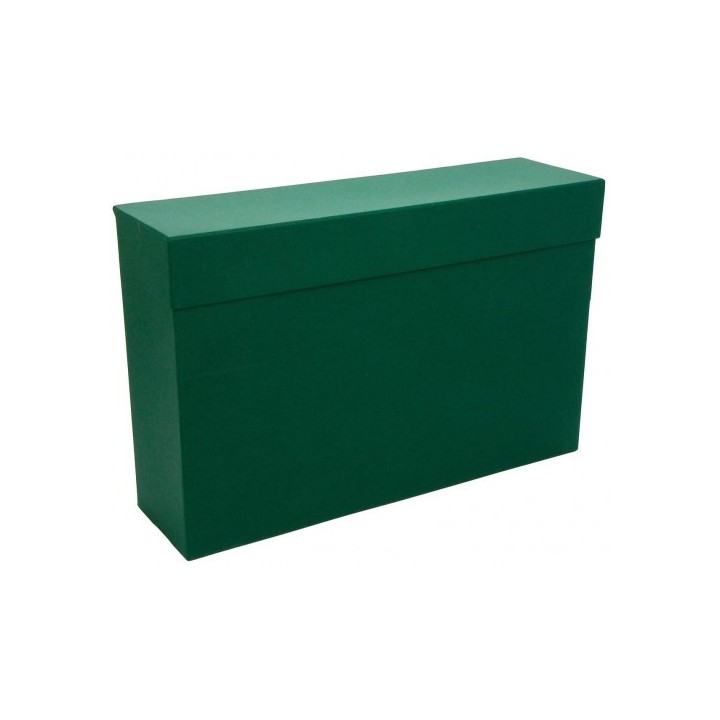 mariola caja transferencia folio carton forrado en geltex  39x25,5 x11 cm  verde mariola 1685ve