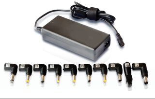 cargador de portatil leotec home 90w automatico 12 conectores 15 20v