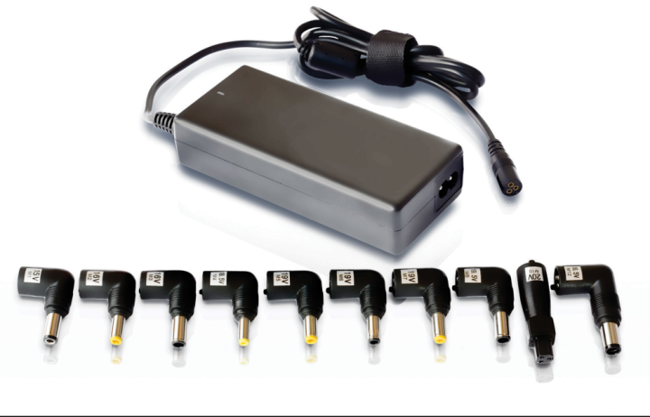 cargador de portatil leotec home 90w automatico 12 conectores 15 20v