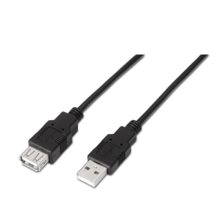 cable aisens usb 2.0 tipo a m a h negro 1.0m