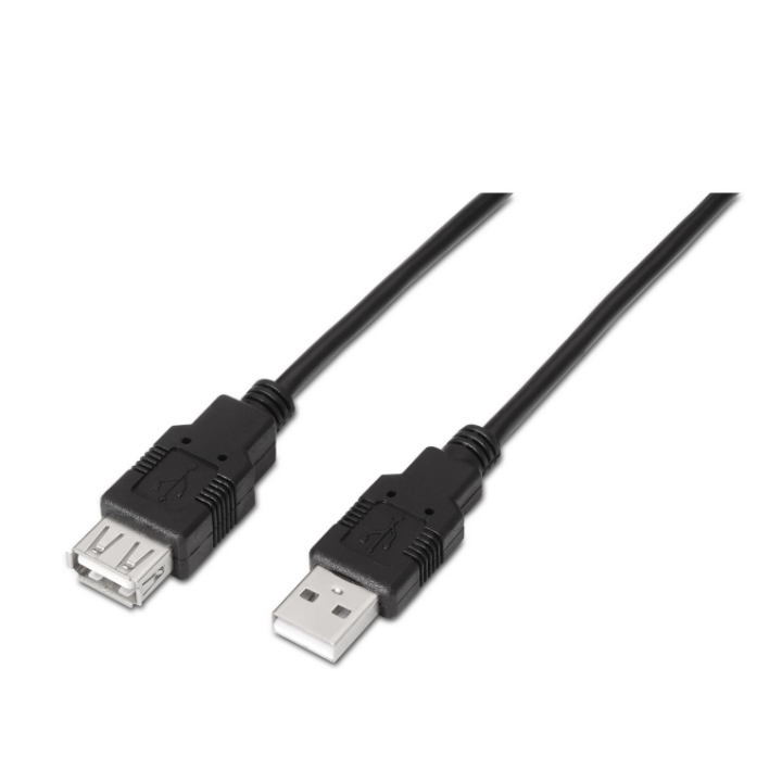 cable aisens usb 2.0 tipo a m a h negro 1.0m