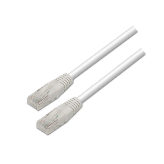 cable red aisens latiguillo rj45 cat.5e utp awg24 blanco 1.0m