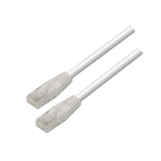 cable red aisens latiguillo rj45 cat.6 utp awg24 blanco 0.5m