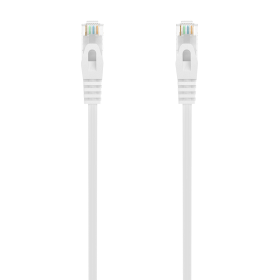 cable red aisens latiguillo rj45 lszh cat.6a utp awg24 25cm blanco