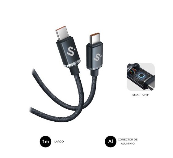 subblim subblim cable optimus 60w c c 1m black