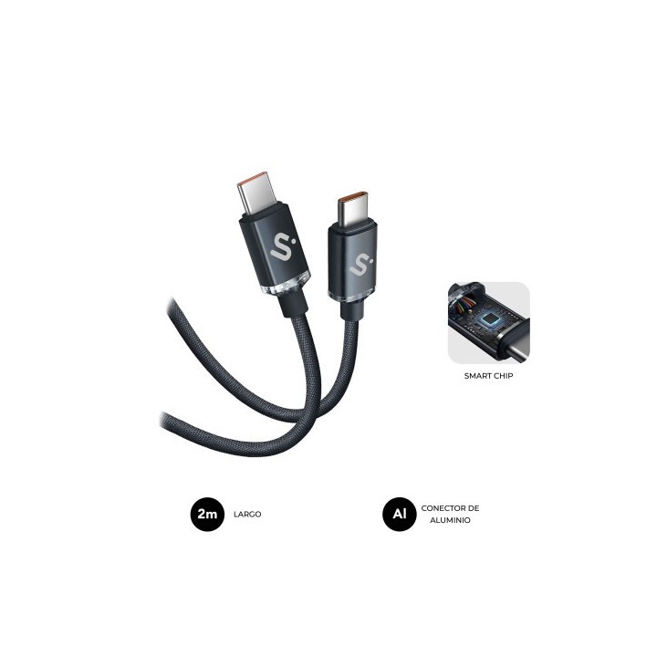 subblim subblim cable optimus 60w c c 2m black