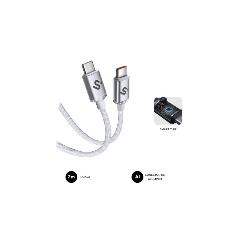 subblim subblim cable optimus 60w c c 2m white