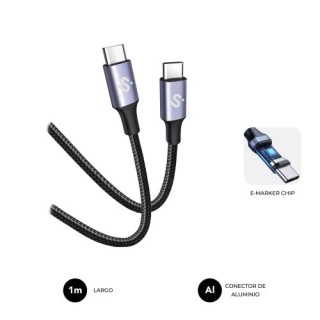 subblim subblim cable plus 100w c c 1m black