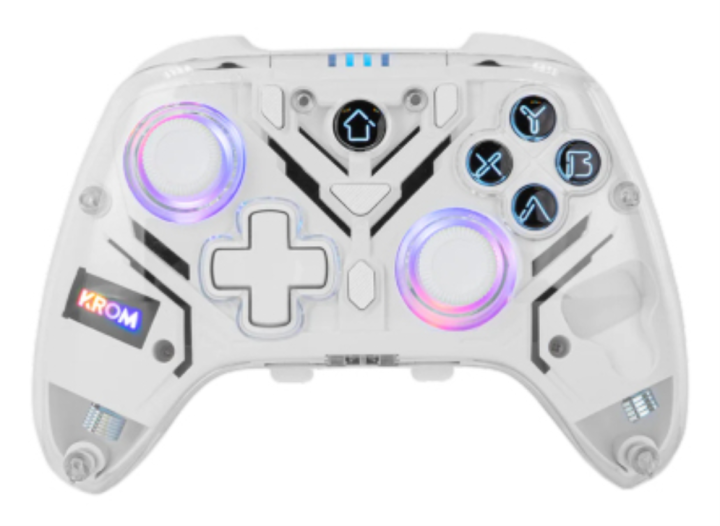 gamepad krom krystal inalambrico rgb bt 5.0