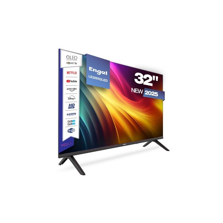 engel axil tv qled 32 tdt2   hd  smartv vidaa netflix/amazon. modo hospitality