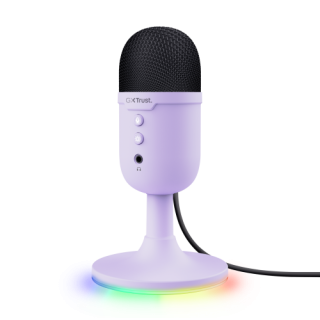 trust trust gxt 234p yunix purpura microfono de superficie para mesa