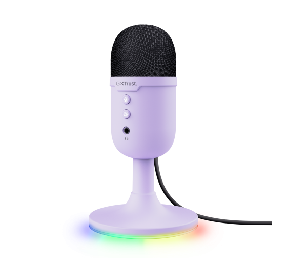 trust trust gxt 234p yunix purpura microfono de superficie para mesa