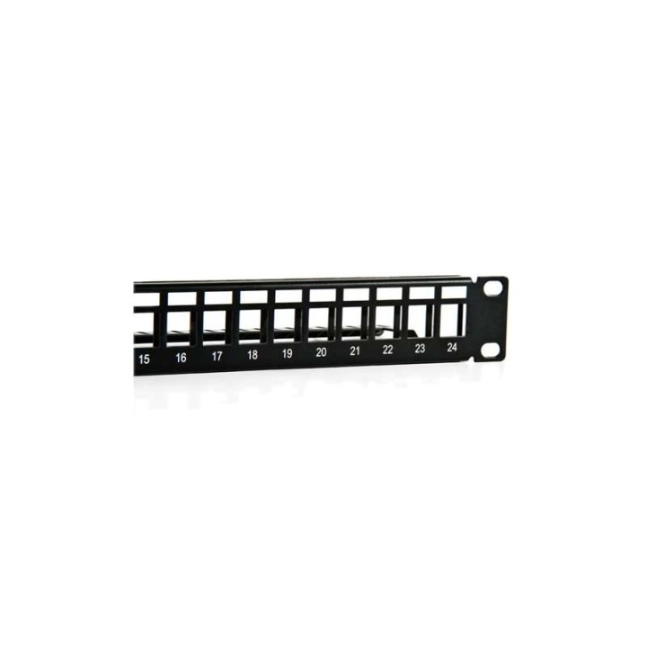 2lan patch panel 19  vacio 24 puertos utp
