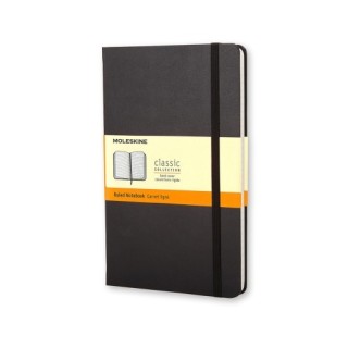 moleskine libreta clasica tapa dura negra l  13x21cm  cuadriculada moleskine qp061
