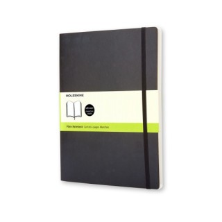 moleskine libreta clasica tapa blanda negra xl  19x25cm  lisa moleskine qp623