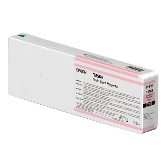 epson cartucho tinta epson t55k600 ultrachrome hdx   hd light magenta 700ml